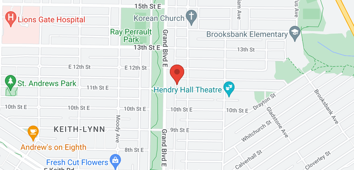 map of 618 E 11TH STREET